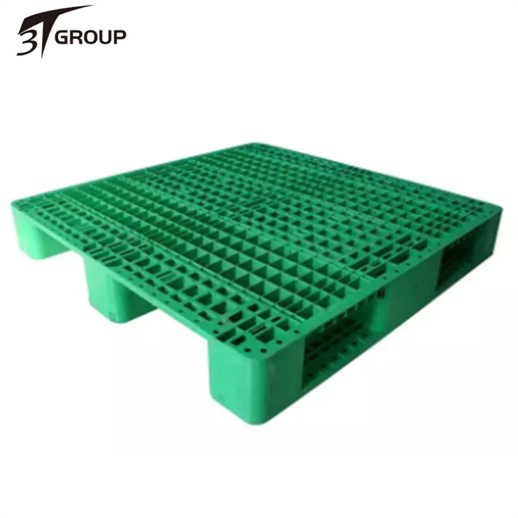 CHINA Single Side Plastic Pallet with Metal Reinforced for Racking