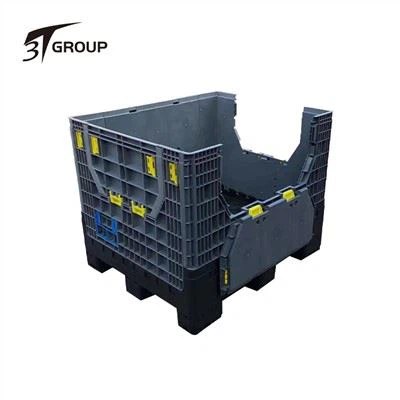 Kotak Pallet Plastik Lipat Hdpe Tugas Berat Untuk Perputaran