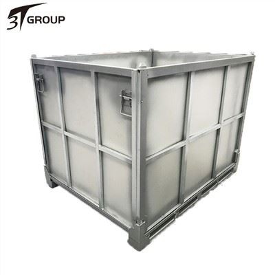 Kotak Pallet Baja Logam Besar yang Dapat Dilipat Industri